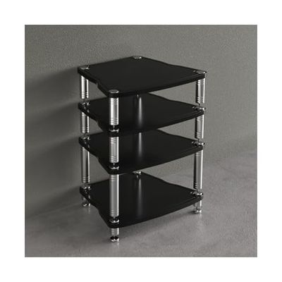 Hi-Fi Audio-Video Rack with Vibration-Damping Feet