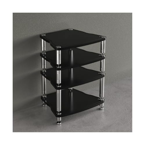 Hi-Fi Audio-Video Rack with Vibration-Damping Feet