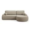 Lookway Cleo Round Sectional Sofa with Sleeper Function and Storage, 264 x 172 cm, Beige – Source 16, Right Side view 1