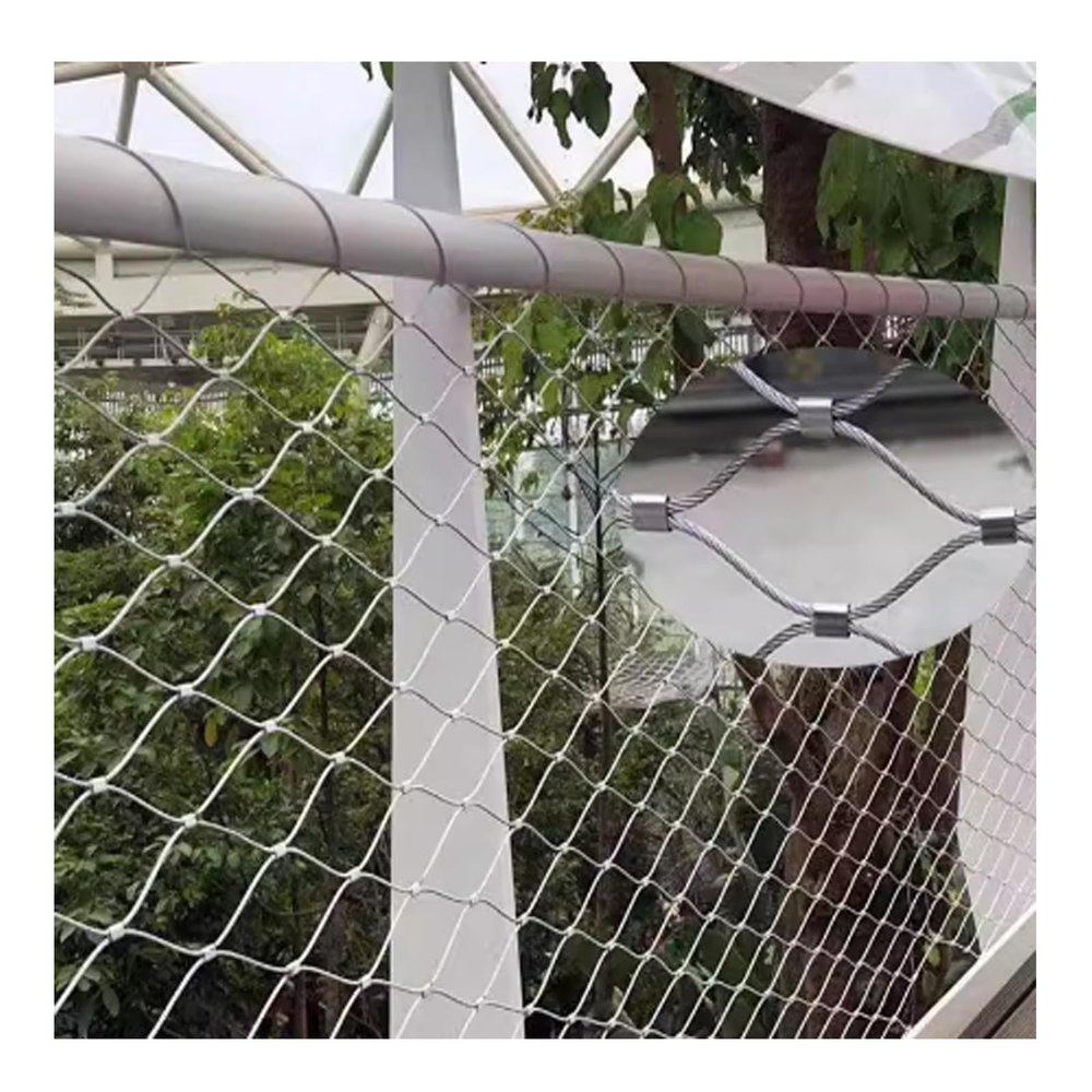 YPIOUREN Stainless Steel 304 Safety Net for Stairs and Gardens, 59 x 2.6 ft