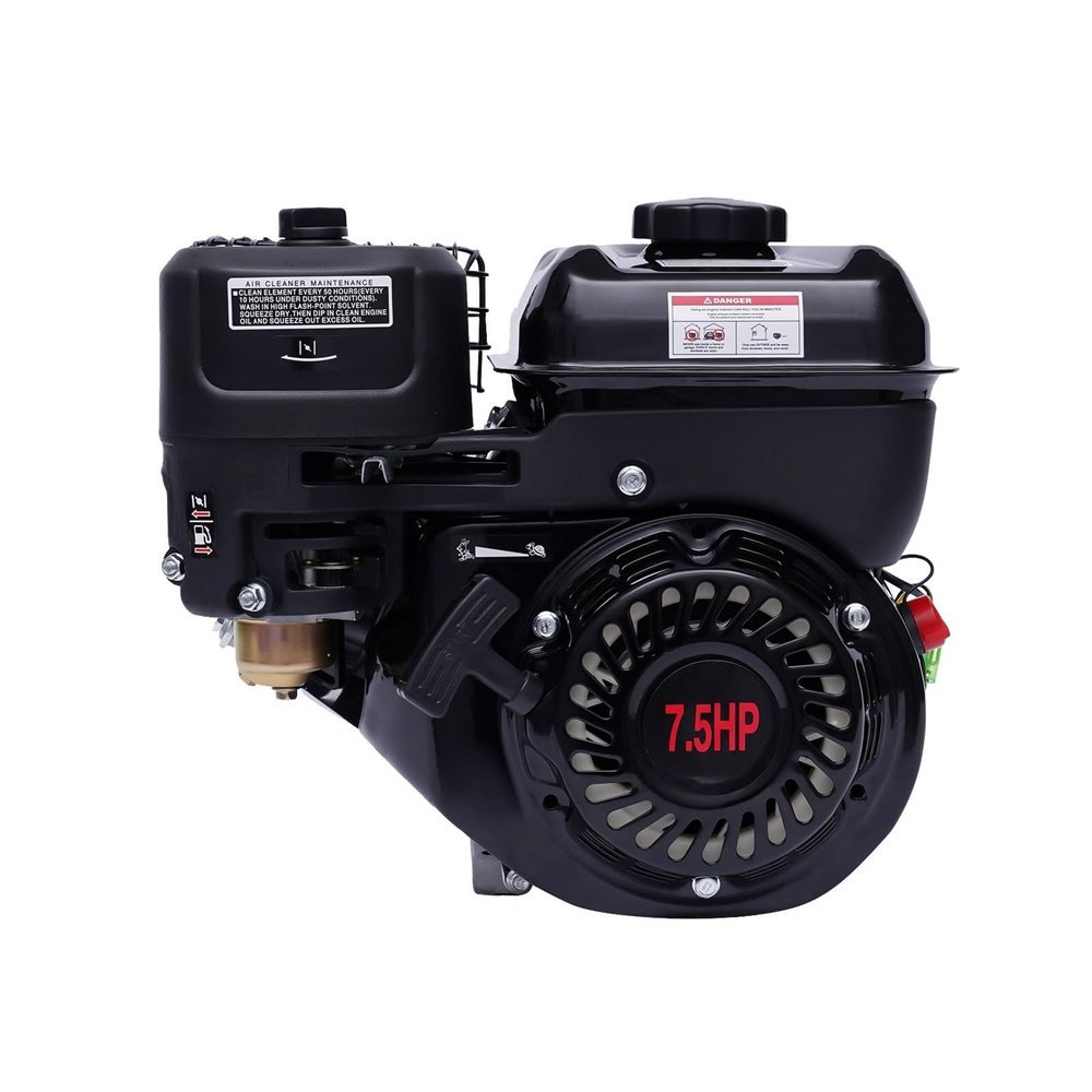 4-Stroke 7.5 HP 210cc Gasoline Engine, OHV Stationary Engine, Go-Kart Engine, Air-Cooled Single-Cylinder Engine, 5,100W