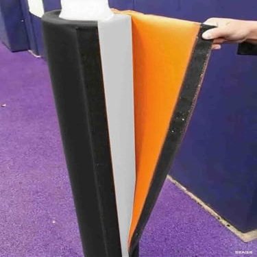 Durable Pole Padding for 1.2–2.4 m Metal Poles, 25.4–5.1 cm ID