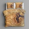 Generic 3-Piece Wood Grain Bedding Set 200 x 200 cm with 2 Pillowcases view 2