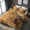 Generic 3-Piece Wood Grain Bedding Set 200 x 200 cm with 2 Pillowcases view 3