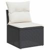 Teenpull 6-Piece Black Poly Rattan Garden Sofa Set with Storage view 3