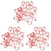 CROWEL Poultry Leg Bands, 100-Pack, Durable Numbered Identification Rings for Chickens and Ducks (Red, 3 Packs) view 1