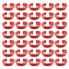 CROWEL Poultry Leg Bands, 100-Pack, Durable Numbered Identification Rings for Chickens and Ducks (Red, 3 Packs) view 2