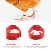 CROWEL Poultry Leg Bands, 100-Pack, Durable Numbered Identification Rings for Chickens and Ducks (Red, 3 Packs) view 3