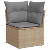 Teenpull 6-Piece Beige PE Rattan Outdoor Sofa Set with Storage view 4