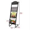 Removable Magazine and Brochure Stand with 3 Shelves for Office, Living Room, or Bathroom view 2