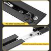 Recessed 1-Track Ceiling Curtain Track with Silent Rollers, Black, 12.1 ft (3.7 m) view 3