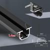 Recessed 1-Track Ceiling Curtain Track with Silent Rollers, Black, 12.1 ft (3.7 m) view 4