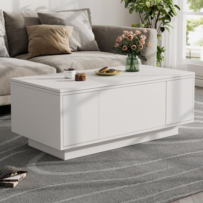Modern Coffee Table with Dual Lift-Top Mechanism, 50 kg Capacity and Hidden Storage