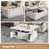 Modern Coffee Table with Dual Lift-Top Mechanism, 50 kg Capacity and Hidden Storage view 4