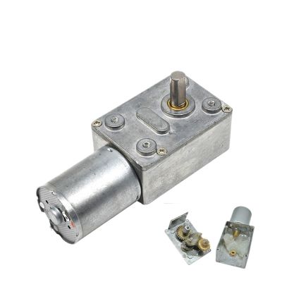CSFFA 4632-370 L14 D6 Worm-Gear DC Geared Motor, 12 V, 6/30/40/90/150 RPM (23 RPM, 24 V)