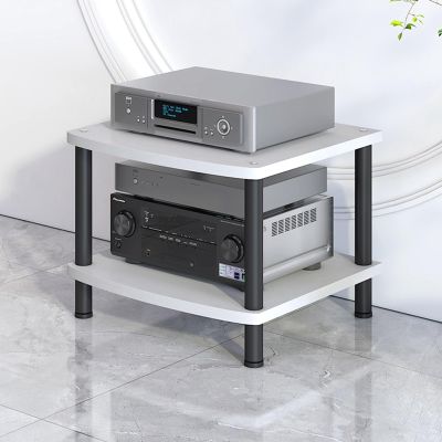 Modern AV Cabinet with Ample Storage, White, 60 x 44 cm