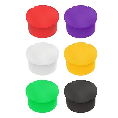 Small Vial Caps, 6 Pieces, Reusable Laboratory Accessory Lids