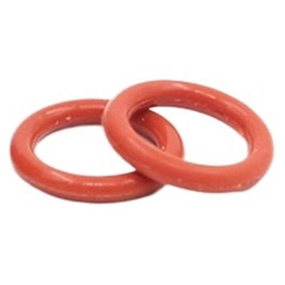 2-Pack Red Silicone O-Ring Gaskets, 100 x 97 x 1.5 mm