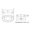 2-Pack Red Silicone O-Ring Gaskets, 100 x 97 x 1.5 mm view 2