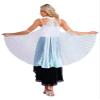 CHICTRY Belly Dance Angel Wings Shimmering Fairy Wings Performance Foldable Cape for Women, White, One Size view 3