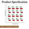 PLIGREAT 32-Piece Red Cherry Golf Ball Marker Stickers view 2