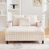 REXO Chaise Lounge Recliner, Oversized and Soft, with Cup Holders, USB Ports and Integrated LED Ambient Lighting view 3