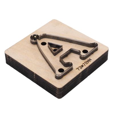 Fabater Easy-to-Use A-Shaped Leather Punch, Wood Cutter with Stand for Craft Projects, 73 x 72 mm