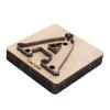 Fabater Easy-to-Use A-Shaped Leather Punch, Wood Cutter with Stand for Craft Projects, 73 x 72 mm view 3