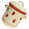 JEWEDECO 1.2 L Enamel Pasta Pot, Retro Style, Christmas Theme Party view 1