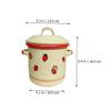 JEWEDECO 1.2 L Enamel Pasta Pot, Retro Style, Christmas Theme Party view 2