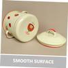JEWEDECO 1.2 L Enamel Pasta Pot, Retro Style, Christmas Theme Party view 3