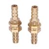 Brass Pipe Coupling Connector, 2-Piece 6 mm Hose Barb Adapter view 1