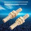Brass Pipe Coupling Connector, 2-Piece 6 mm Hose Barb Adapter view 3