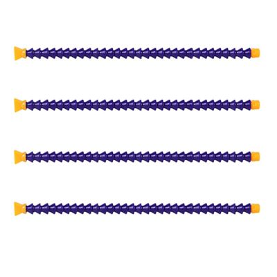 4-Piece Flexible Coolant Tube, G1/4 Threaded Flat-Nozzle Coolant Hose for Lathes, Milling Machines, and CNC Equipment (500 mm)