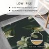Lily Flower Runner Rug, Green Botanical Floral, 24 x 47 in view 3