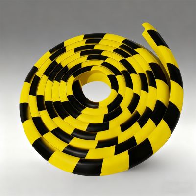 U-Shaped Industrial Foam Safety Edge Protector, 5 m, Yellow/Black (50 m/164 ft)