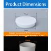 Ventilation Pipe Cover, Durable PVC End Cap, White, Type-75 view 3