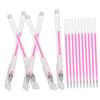 PRETYZOOM Pink Plastic Tattoo Makeup Pen Set for Precise Skin Marking and Positioning view 1