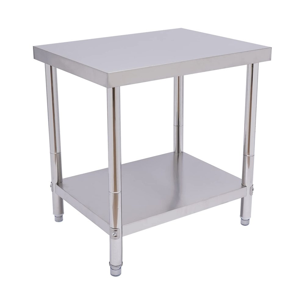 Bdneygtyr Stainless Steel Work Table 76 x 60 x 80 cm, 400 kg Capacity