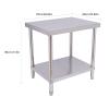 Bdneygtyr Stainless Steel Work Table 76 x 60 x 80 cm, 400 kg Capacity view 2