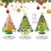 Dqsgiqe 2D Acrylic Christmas Tree Figurine, 3-Piece Collectible Sculpture view 1