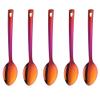 Buyer Star 5-Piece Serving Spoon Set, Premium Stainless Steel, 33 cm, Sunset Red view 1
