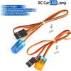 KINGCOO 2-Piece RC LED Police Strobe Warning Lights, 5 Modes, Blue/Yellow, 9 x 15 mm view 3