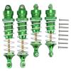 Front & Rear Aluminum RC Shock Absorbers for Traxxas 1/10 Vehicles, Green view 1