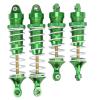 Front & Rear Aluminum RC Shock Absorbers for Traxxas 1/10 Vehicles, Green view 3