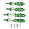 Front & Rear Aluminum RC Shock Absorbers for Traxxas 1/10 Vehicles, Green view 4