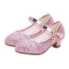 Girls' Princess Glitter Ballerina Shoes with Heels and Sequins view 4