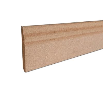 MadeInNature Paintable MDF Baseboard, Louis XV Style, 10.8 cm, Made in France, Selectable Length (Natural, 16 m)