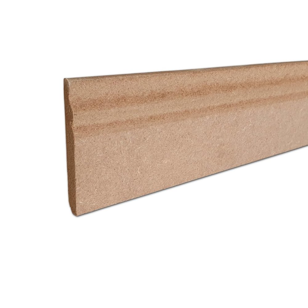 MadeInNature Paintable MDF Baseboard, Louis XV Style, 10.8 cm, Made in France, Selectable Length (Natural, 16 m)