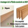 MadeInNature Paintable MDF Baseboard, Louis XV Style, 10.8 cm, Made in France, Selectable Length (Natural, 16 m) view 2